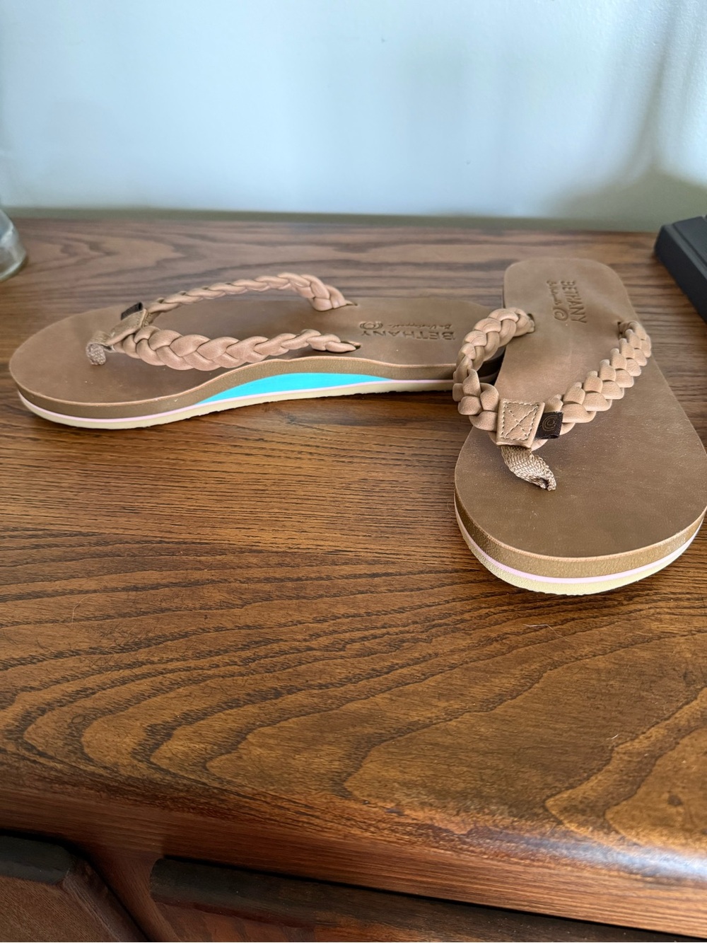 Cobian leather flip flops